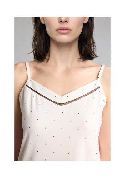 Defacto Regular Fıt Askılı 2li Softshell Ecru Pijama Takımı H4245ax26auer77 Ekru-er77