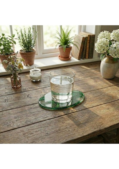 Epoksi Oval Bardak Altlığı Kalıp 13x9 Cm Şeffaf