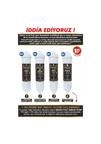 Createc  10 Aşamalı Multimineralli Su Arıtma Cihazı