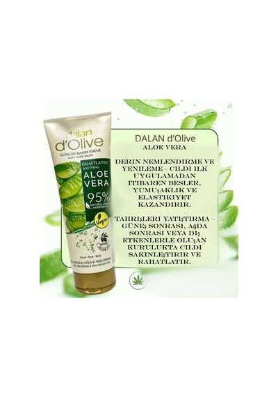D Olive 250ml Tüp Krem Organik Aloea Vera Yağlı