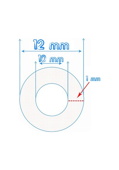 Şeffaf Terazi Hortumu İç Çap 10mm Termosifon Otomobil Kapı Fitili - 10mt