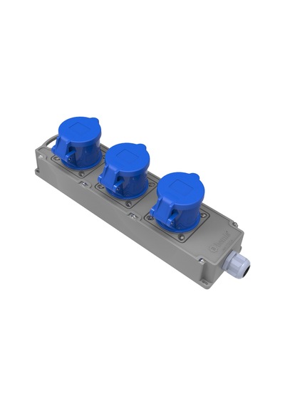 Bemis Cee Tri Box Grup Priz 3/32a. 220v. 3 Ad. N11.1626
