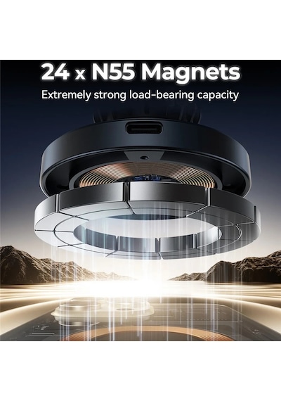 Joyroom Jr-zs50215w 2 İn 1 Magsafe Wireless Araç Tutucu Çok Renkli