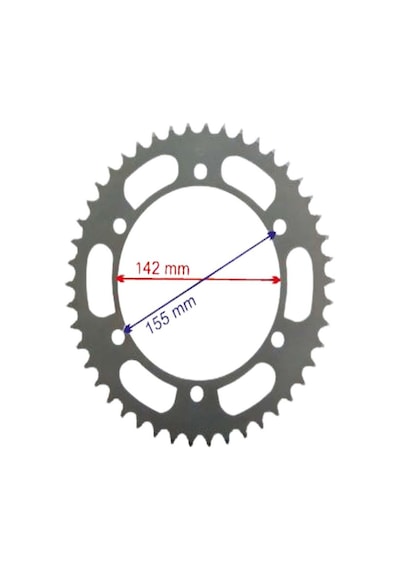 Racıng Hyosung Gt250R Arka Dişli 520-46T Iç 142X6 Delikli Ind Öm (503894011)