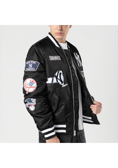 Alpha Industries X New Era New York Yankees Ma-1 Bomber Erkek Siyah Mont 60747974 Çok Renkli