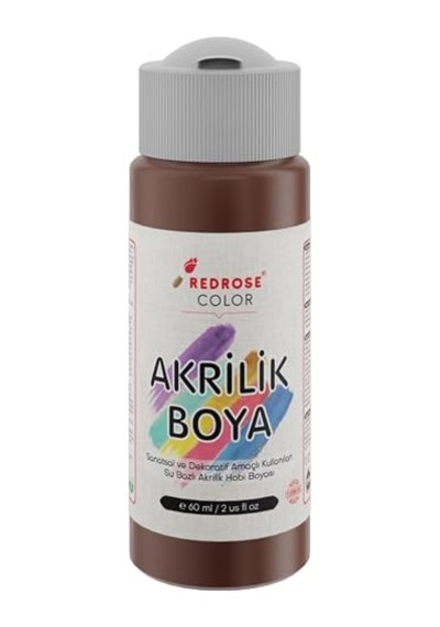 Kahverengi Akrilik Boya 60ml 0,15 L