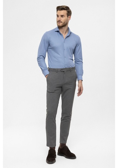 Antioch Erkek Aksesuar Detaylı Slim Fit Pantolon Gri