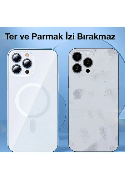 Baseus Crystal İphone 13 Pro Magsafe Silikon Kılıf + Tempered Ekran Koruyucu Set- 5775