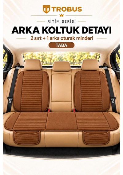 Trobus Ritim Audi A3 2016-2020 Baby Face 7'li Koltuk Minderi Taba