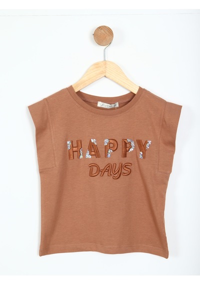 Xo Kids Kız Çocuk Tişört 5-9 Yaş 36011 Kahverengi