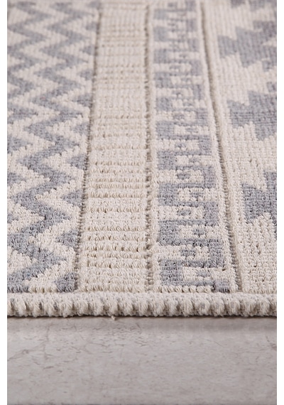 Ankara Doğal Pamuklu 2'li Banyo Paspas Seti 60x100+50x60 Cm Gri Gri