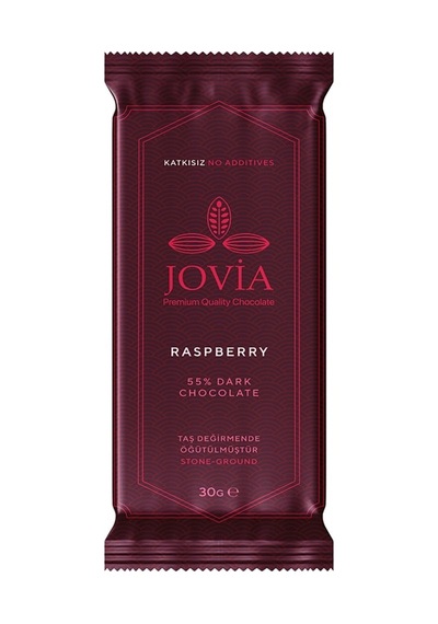 Jovia Premium %55 Bitter Frambuazlı Çikolata 30 G - 6 Adet Tarı
