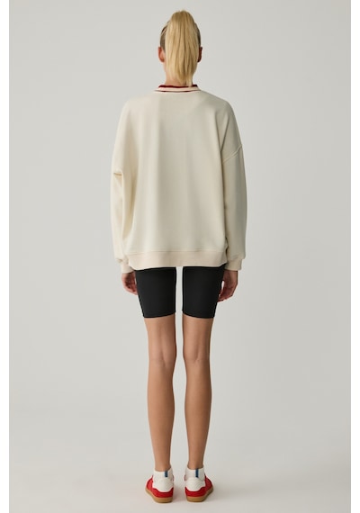 Urban Beat Oganna Kadın Ekru Sweatshirt Ekru