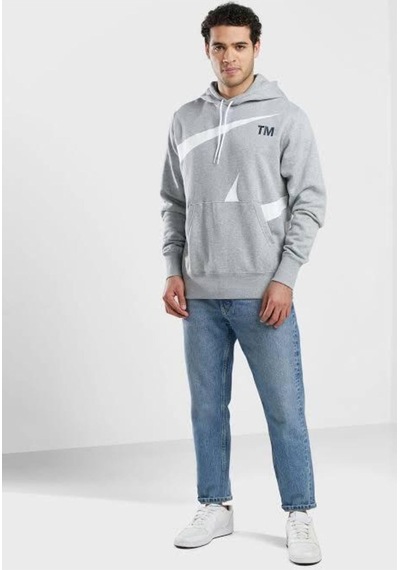 Nike Sportswear Swoosh Erkek Sweatshirt Kapşonul Gri