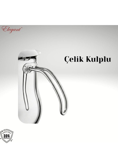 1,5 Lt. Çelik Sütlük Çelik Kulp Çelik