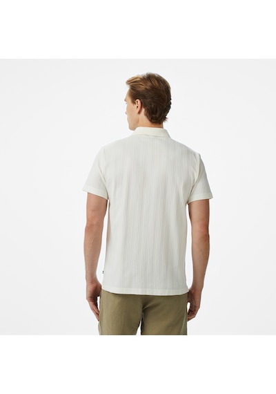 Nautica Erkek Ekru Classic Fit Polo Düz K55323t Krem