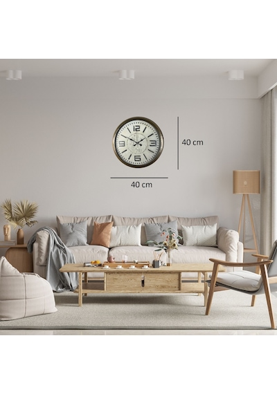 Eskitme Royal 40 Cm Metal Duvar Saati Diğer