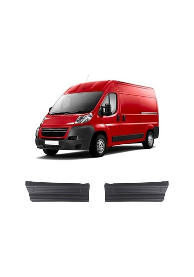 Citroen Jumper 2006-2014 Uyumlu Kapı Eşiği Koruma Abs 2 Parça Parlak Siyah