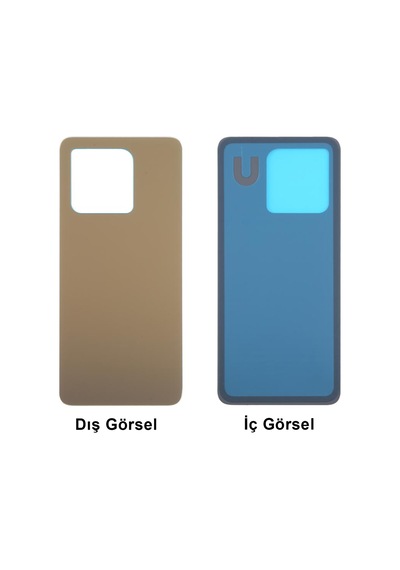 Teknonet Xiaomi Mi 14t Uyumlu Batarya Kapağı - Siyah Siyah