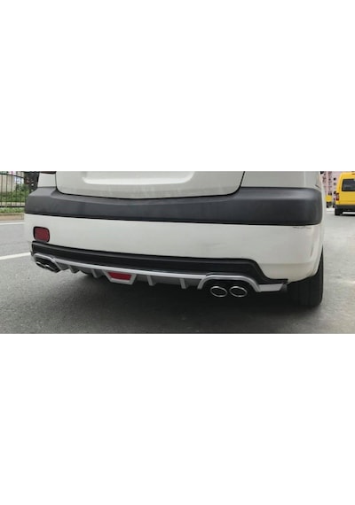 Volkswagen Bora Uyumlu Body Kit Difüzör 4 Çıkış Yuvarlak Gri Model 1