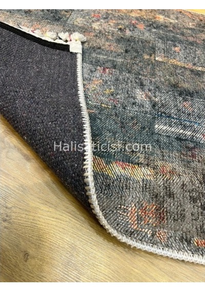 Salerno Çamaşır Makinesinde Yıkanabilir Kilim Halı Hs1041 Çok Renkli