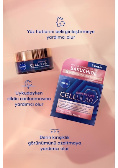 Cellular Bakuchiol Ve Nemlendirici Gece Bakım Kremi 50 Ml