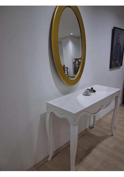 Dresuar Cnc Çökertme 90671 Model Oval Gold Renk Ayna Lake Beyaz Tabla Kayn Aslan Ayak Beyaz - Gold Dresuar Cnc Çökertme 90671 Model Oval Gold Renk Ayna Lake Beyaz Tabla Kayn Aslan Ayak Beyaz - Gold