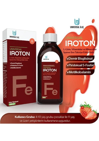 Universal Iroton Takviye Edici Gıda 150 ML