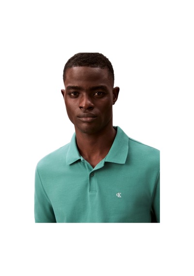 Calvin Klein Lv040em269 Ss Monogram Pique Erkek Polo Tişört Yeşil