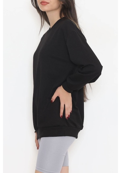 Bensu Store - Bisiklet Yaka Sweat Siyah - 3042.275. 001