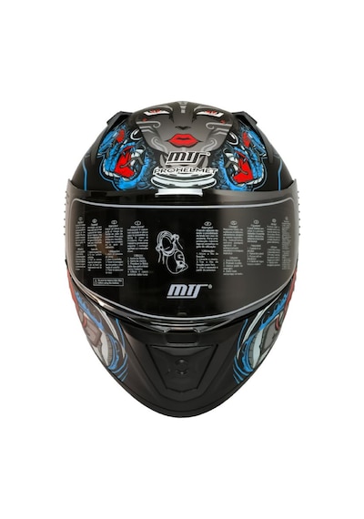Motoanl Ece 22.r06 Sertifikalı Double Vizör Full Face Kask Myth Blue Mavi
