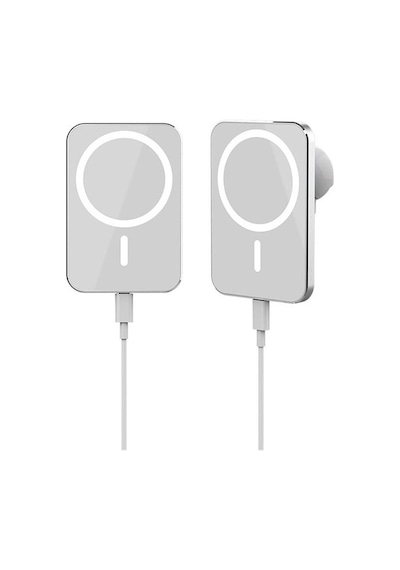 Magsafe 15w Kablosuz Şarj Alet Araç Içi Izgara Telefon Tutucu Manyetik Magsafe Kablosuz Wireless Araç Şarjı Beyaz