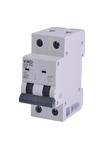4vtb-2c25 Otomatik Sigorta 4,5ka C Tipi 2 Kutup 25a