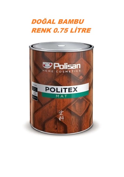 Polisan Politex Mat Doğal Bambu Renk Vernik 0,75 L Su Geçirmez