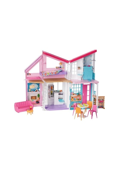Barbie'Nin Malibu Evi. Dönüşüm Özellikli. 25'Ten Fazla Parçalı Ve