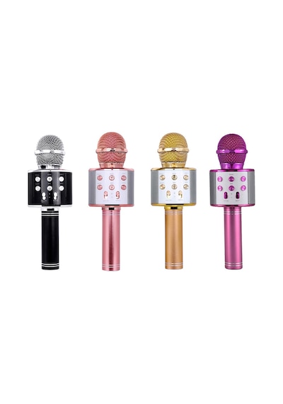 Hallow-profesyonel Bt Kablosuz Mikrofon Karaoke Hoparlörü,gökyüzü Mavi