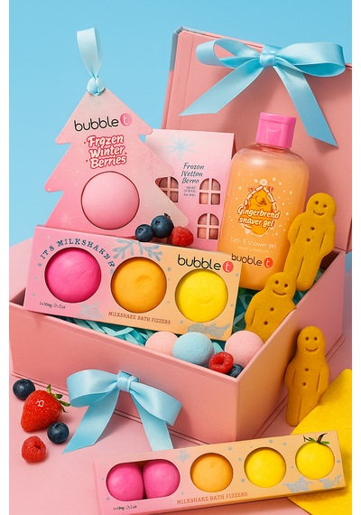 Bubble T Özel Hediye Seti Duş Jeli & Banyo Bombası Vegan, Crue