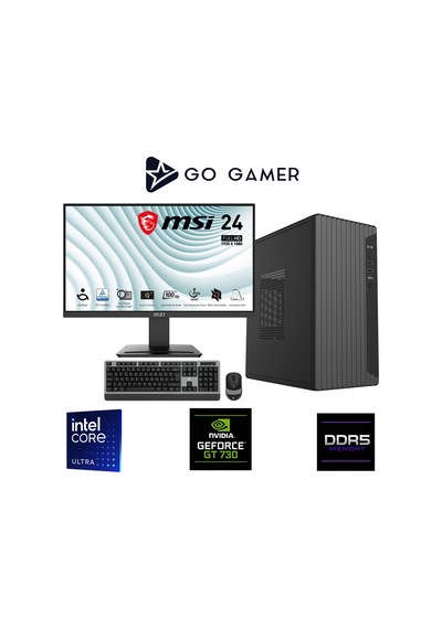 Go Gamer E264D ULTRA 225F 32 GB 1 TB SSD GT730 4 GB 24" Free Dos Oem Paket Masaüstü Oyuncu Bilgisayarı