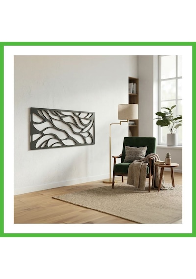 Vaveni Soyut Desenli Duvar Tablosu Mdf Lazer Kesim Modern Minimal Estetik Duvar Süsü Arz