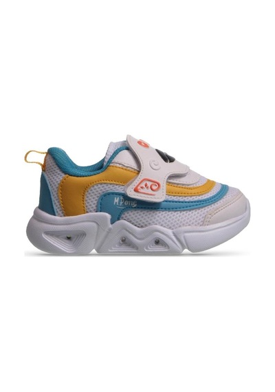 M.P One MP One Glowstep Bebek Velcro Beyaz-mavi Sneaker-beyaz - Mavi 21 Beyaz - Mavi
