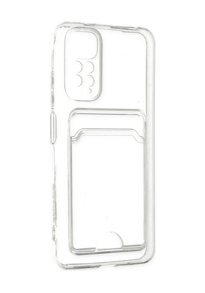 Xiaomi Redmi Note 11 Uyumlu Kılıf Kart Şeffaf Silikon - Şeffaf