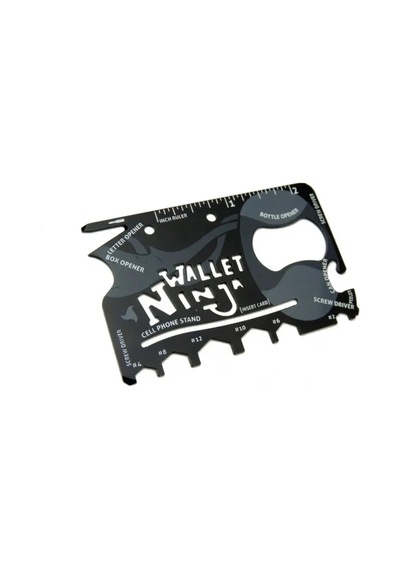Freedom Storee Ninja Wallet Survival Acil Durum Kiti / Kartı - 18 İn 1