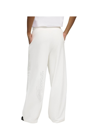 634567-02 Puma Ess Graphıc Bedazzled Pants Kadın Eşofman Altı Beyaz 634567-02 Beyaz