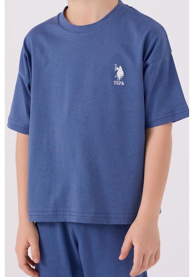 U.S. Polo Assn. Erkek Çocuk İndigo Bermuda Takımı 5274-43650 İndigo