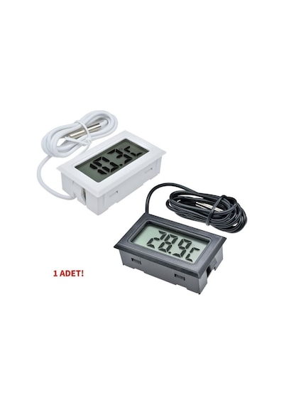 Sıcaklık Isı Termometresi Mini Dijital Isı Ölçer Ntc Sensör -50c 110c Buzdolabı Akvaryum Oda