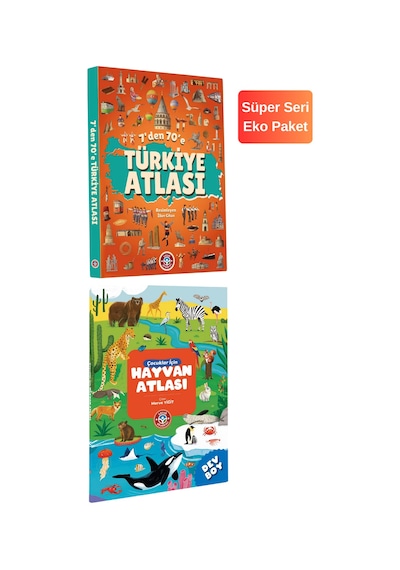 Çocuk Akademi Atlas Serisi - 7'den 70'e Türkiye Atlası - Hayvan Atlası
