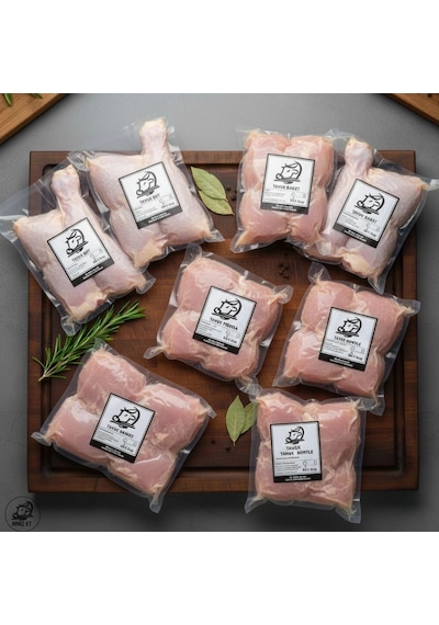 10 Kg Tavuk Eti Bereket Paketi - But, Baget, Pirzola, Bonfile Ve Kuşbaşı 500g
