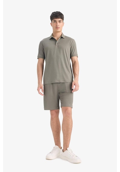 DeFacto Regular Fit Her Yöne Esneyen Krinkıl Bermuda Şort -  E0980AX25SMKH401