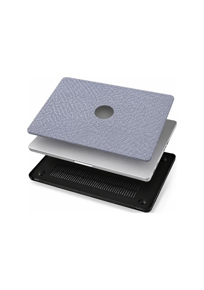 Macbook Air 13.6 Kılıf M2-m5 A2681 A3113 A3240 A3449 Sert Hard Case Açık Mavi