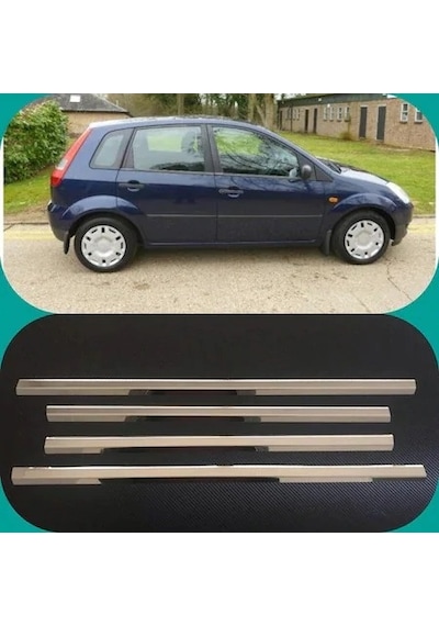 Ford Fiesta Krom Cam Çıtası 2002-2008 4 Parça